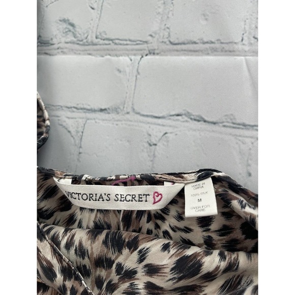 victoria secret Leopard Silk Fit And Flare Baby Doll Slip On Dress - Picture 7 of 7